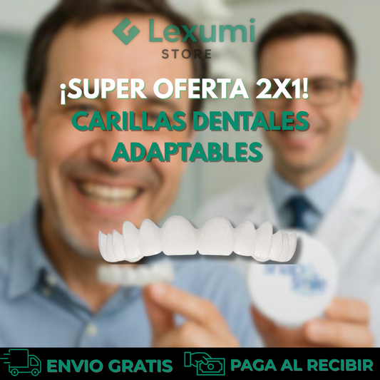 ¡OFERTA DE HOY!⌛CARILLAS DENTALES ADAPTABLES 2X1 +ENVIO GRATIS🏡🚚